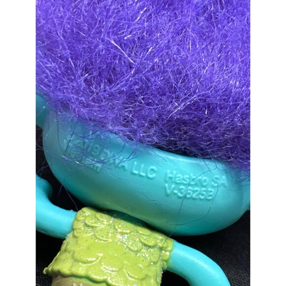 Set Of 7 DreamWorks Trolls Mini Figures By Hasbro With Colorful Hair & Outfits - Picture 5 of 10